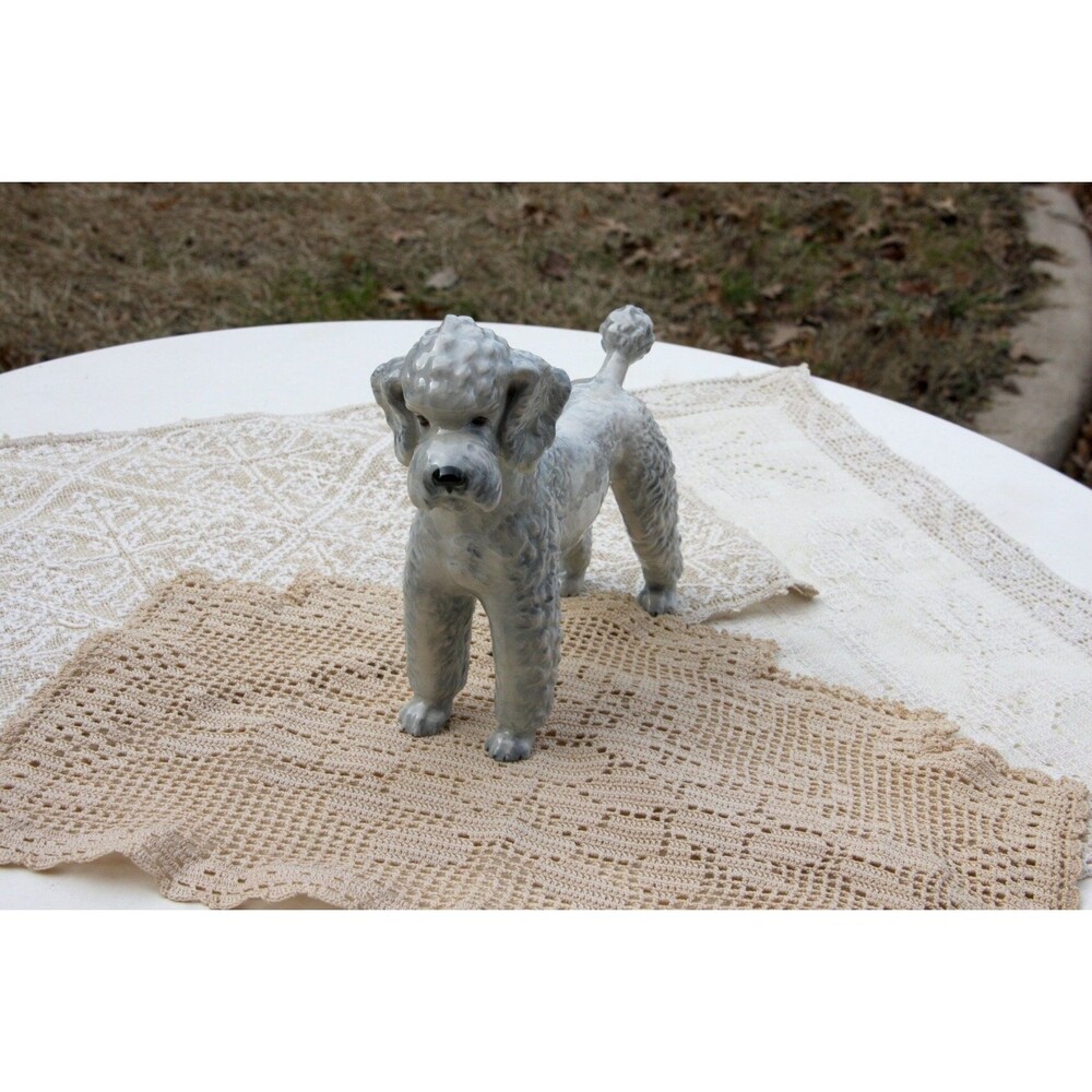 Goebel poodle CH 620 1968, grey and white, pristine condition, vintage